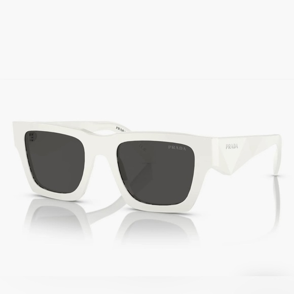 Prada White Pillow Sunglasses + Case - Picture 3 of 7